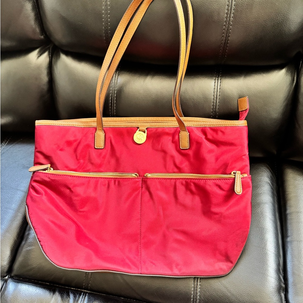 Red Michael Kors purse